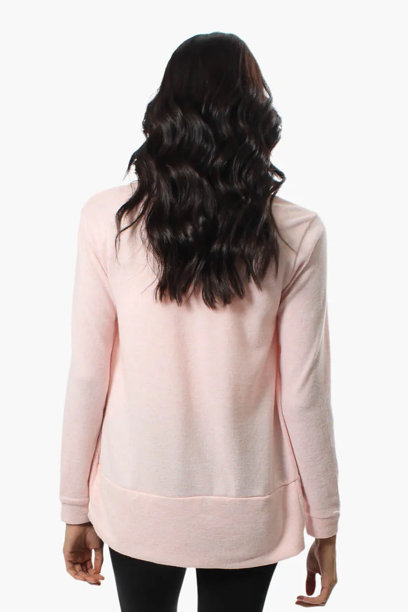 Runaway Bay Long Sleeve Open Cardigan - Pink sold by Fairweather product image thumbnail 3