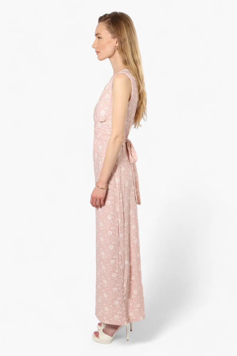 Limite Floral Padded Crossover Maxi Dress - Pink sold by Fairweather product image thumbnail 3