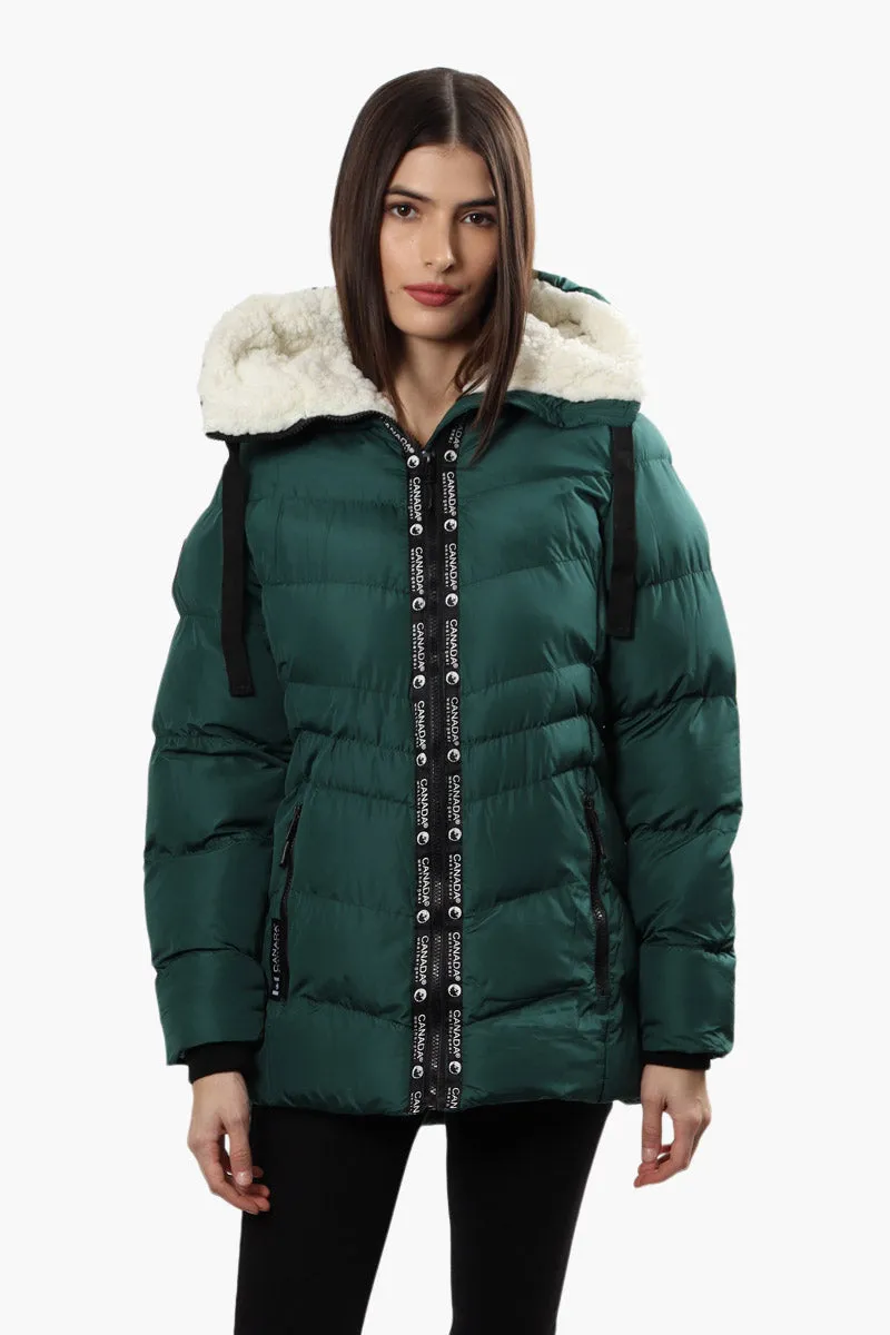 Canada Weather Gear Sherpa Lined Bomber Jacket - Green sold by Fairweather