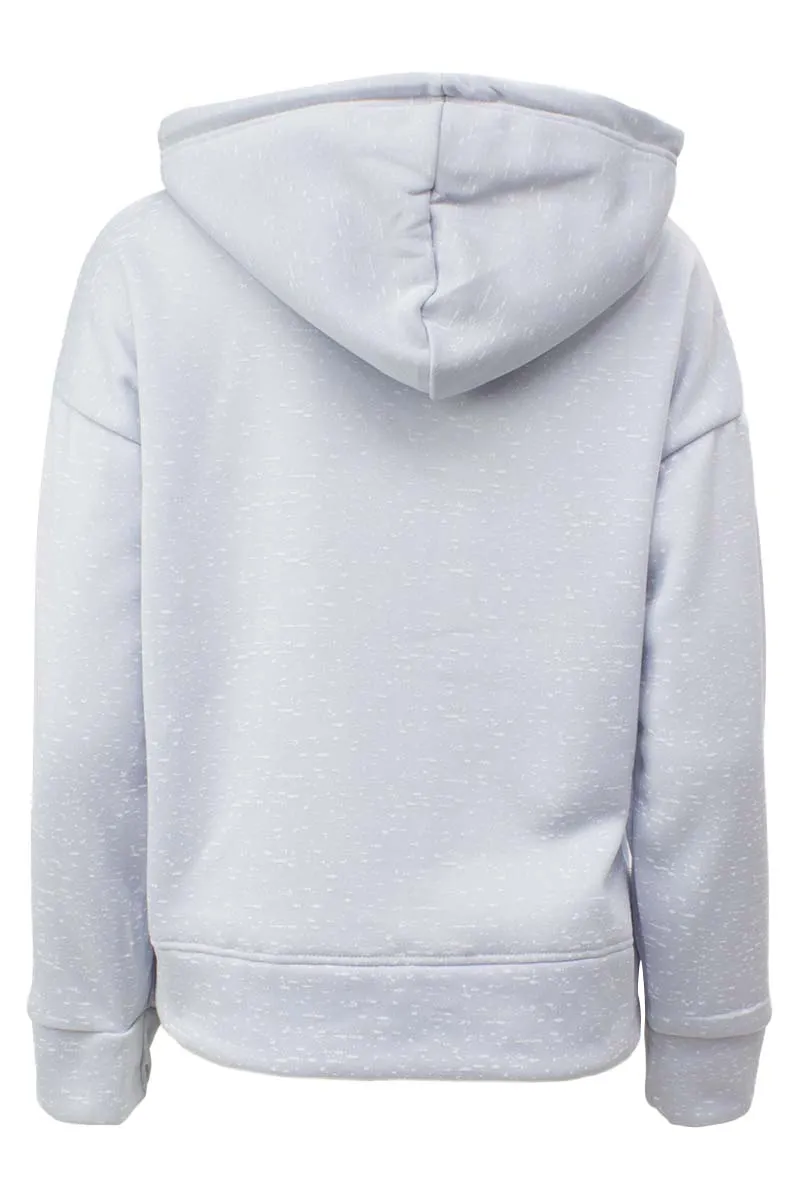 Love Print Long Sleeve Pullover Hoodie - Blue sold by Fairweather product image thumbnail 2