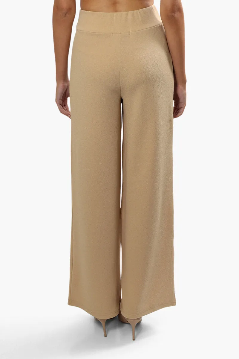 Impress Belted Wide Leg Pants - Beige sold by Fairweather product image thumbnail 4