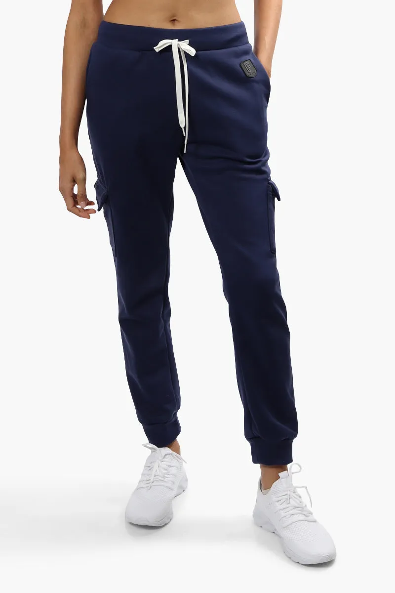 Fahrenheit Cargo Tie Waist Joggers - Navy sold by Fairweather