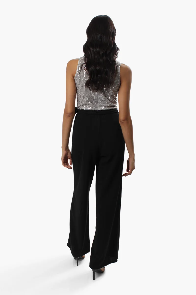Limite Side Tie Sequin Jumpsuit - Grey sold by Fairweather product image thumbnail 3