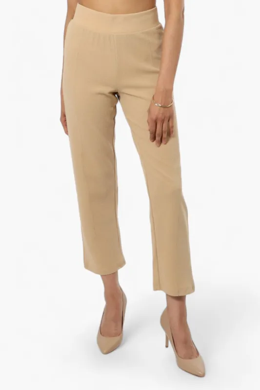 Impress Basic Wide Leg Pants - Beige sold by Fairweather
