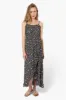 Limite Floral Cinched Waist Maxi Dress - Black sold by Fairweather