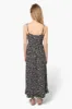 Limite Floral Cinched Waist Maxi Dress - Black sold by Fairweather