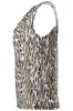 Leopard Print Cowl Neck Tank Top - Cream sold by Fairweather