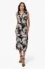 Majora Floral Belted Sleeveless Maxi Dress - Black sold by Fairweather