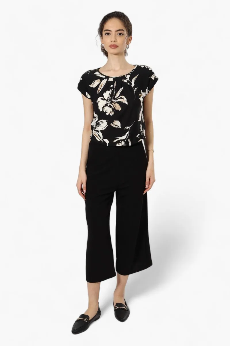 Beechers Brook Floral Zip Shoulder Blouse - Black sold by Fairweather product image thumbnail 2