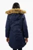 Canada Weather Gear Vegan Fur Hood Parka Jacket - Navy sold by Fairweather