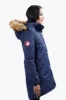 Canada Weather Gear Vegan Fur Hood Parka Jacket - Navy sold by Fairweather