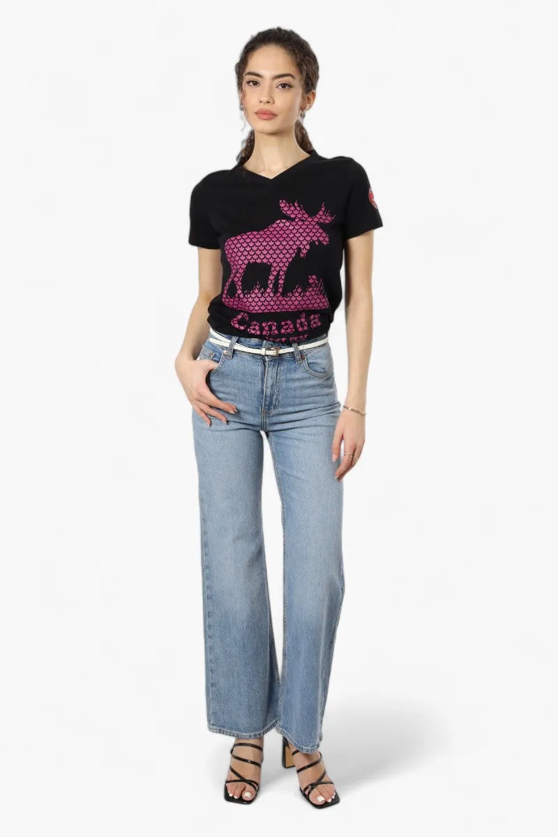 Canada Weather Gear Moose Print Tee - Black sold by Fairweather product image thumbnail 2