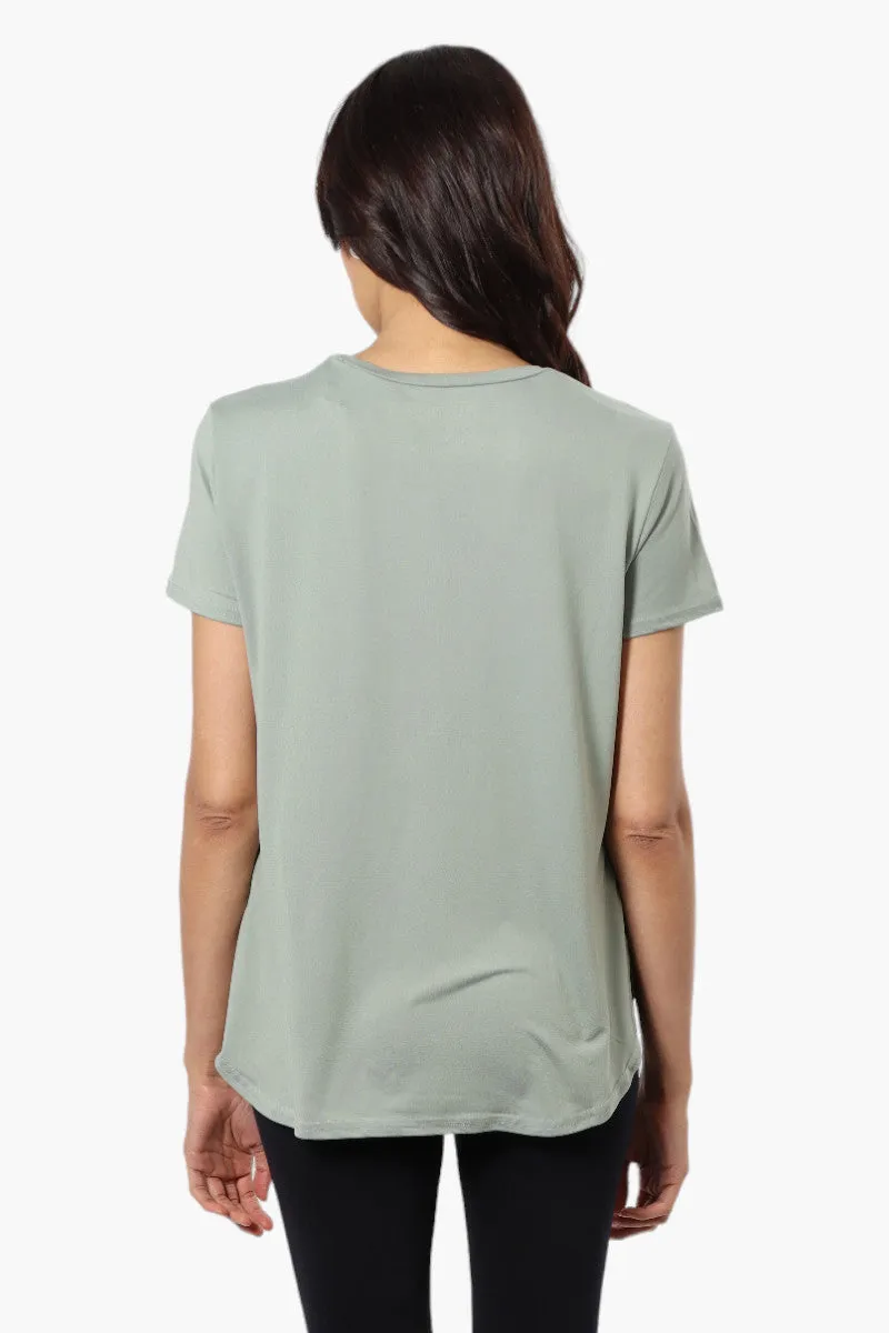 Magazine Coffee Print Tee - Olive sold by Fairweather product image thumbnail 4