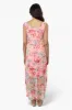 Majora Floral Mesh Maxi Dress - Pink sold by Fairweather