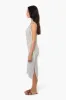Majora Striped Henley Midi Dress - White sold by Fairweather