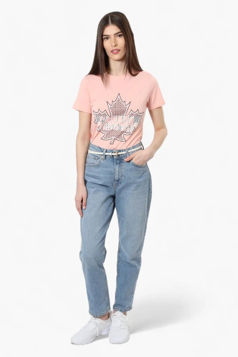 Canada Weather Gear Maple Leaf Print Tee - Pink sold by Fairweather product image thumbnail 2