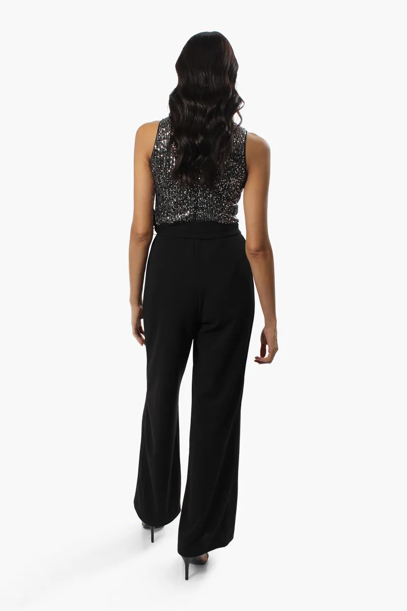 Limite Side Tie Sequin Jumpsuit - Grey sold by Fairweather product image thumbnail 3