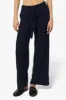 International INC Company Solid Belted Palazzo Pants - Navy sold by Fairweather