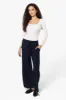 International INC Company Solid Belted Palazzo Pants - Navy sold by Fairweather