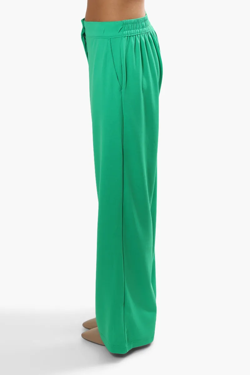 Limite Solid Wide Leg Pants - Green sold by Fairweather product image thumbnail 3