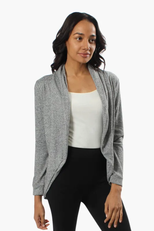 Runaway Bay Long Sleeve Open Cardigan - Grey sold by Fairweather