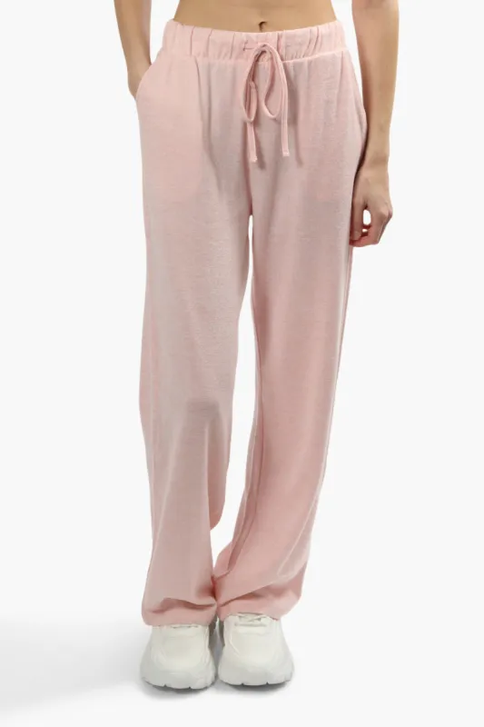Runaway Bay Waist Tie Wide Leg Pants - Pink sold by Fairweather