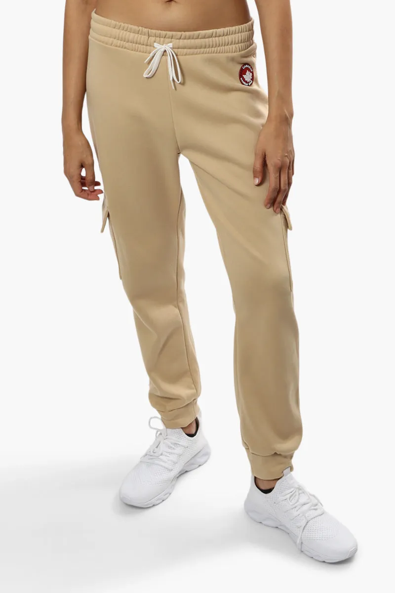 Canada Weather Gear Tie Waist Cargo Joggers - Beige sold by Fairweather