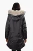 Canada Weather Gear Vegan Fur Hood Parka Jacket - Grey sold by Fairweather