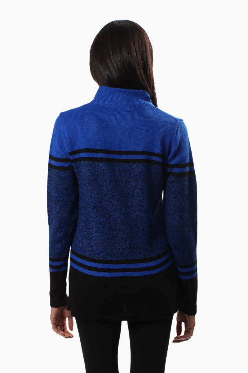 Canada Weather Gear Front Zip Pullover Sweater - Blue sold by Fairweather product image thumbnail 4