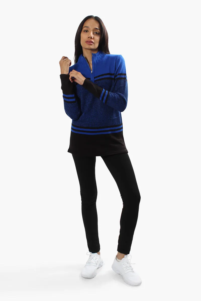 Canada Weather Gear Front Zip Pullover Sweater - Blue sold by Fairweather product image thumbnail 2