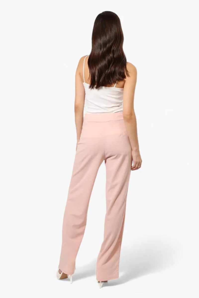 Limite Solid Belted Pants - Pink sold by Fairweather product image thumbnail 4