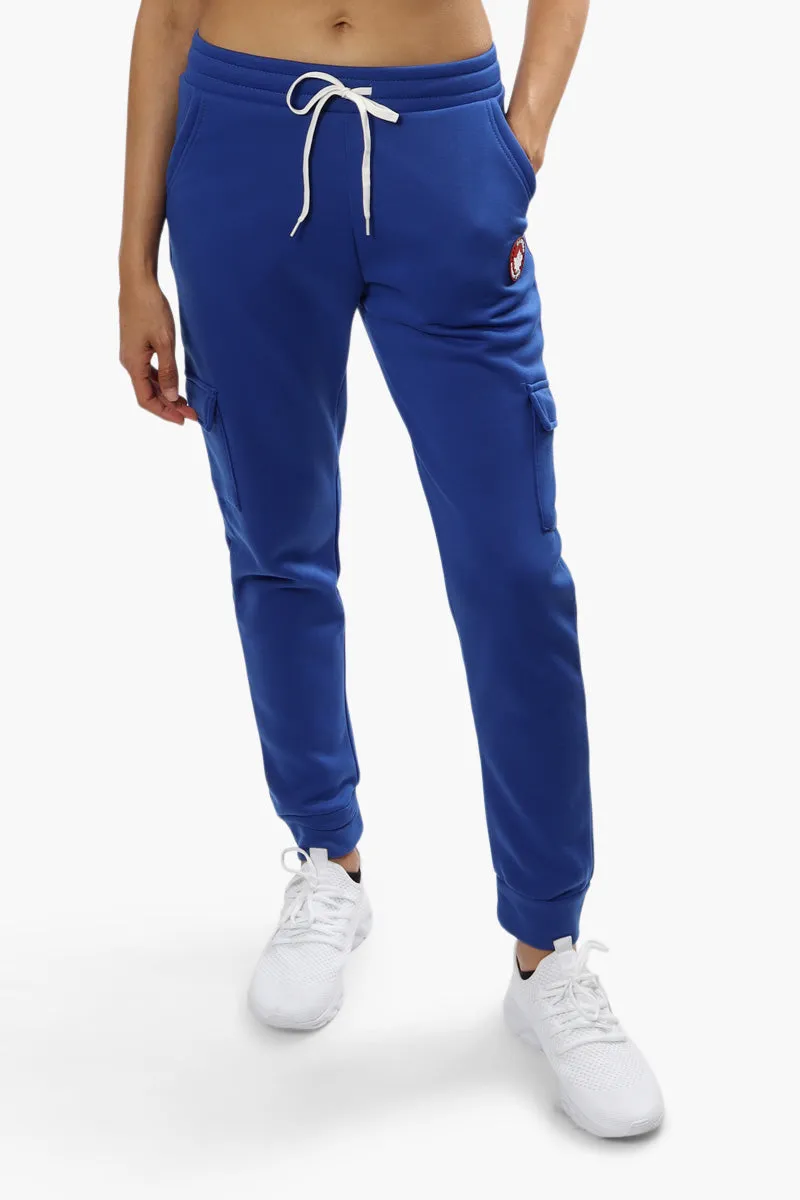 Canada Weather Gear Tie Waist Cargo Joggers - Blue sold by Fairweather
