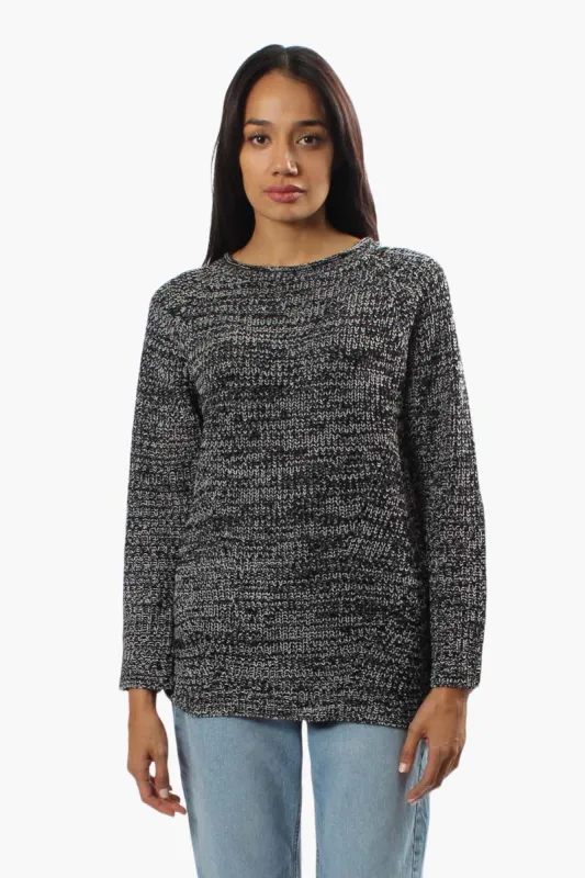 International INC Company Knit Crewneck Pullover Sweater - Black sold by Fairweather