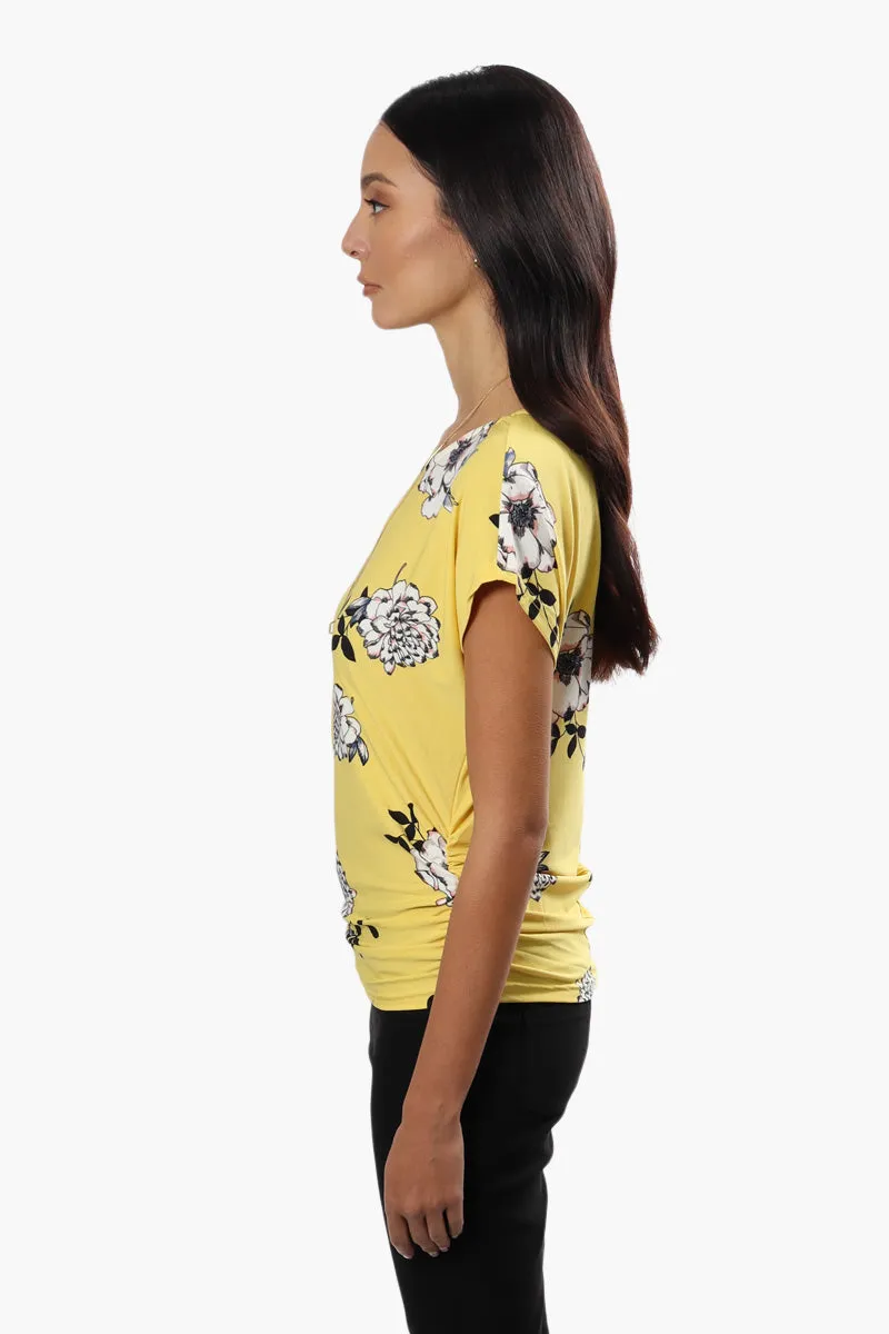 Beechers Brook Floral Side Cinched Shirt - Yellow sold by Fairweather product image thumbnail 3