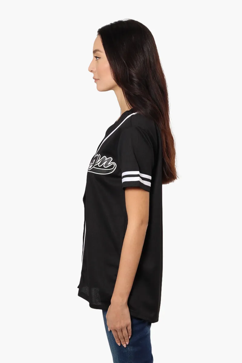 Mecca Brooklyn Printed Baseball Tee - Black sold by Fairweather product image thumbnail 3