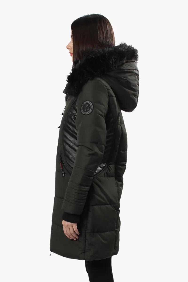 Canada Weather Gear Vegan Leather Insert Parka Jacket - Olive sold by Fairweather product image thumbnail 3