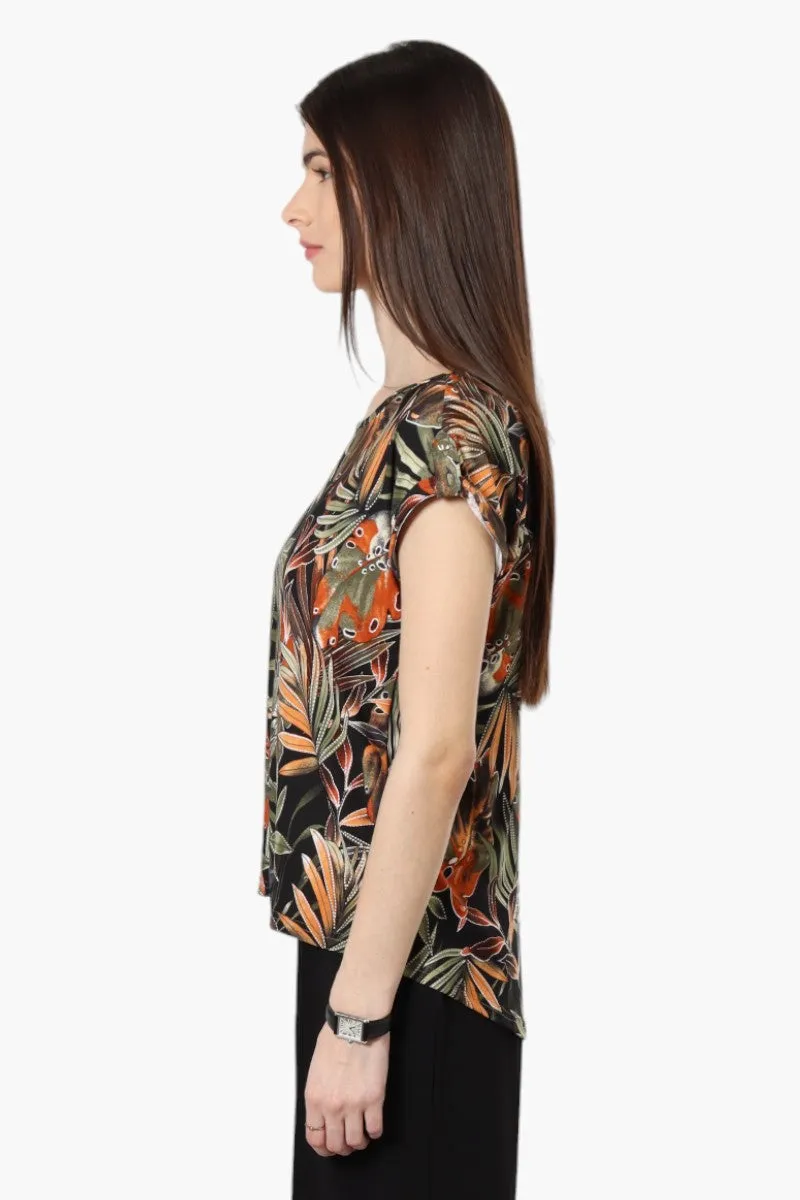 Beechers Brook Patterned Cap Sleeve Blouse - Multi sold by Fairweather product image thumbnail 3