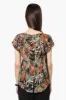 Beechers Brook Patterned Cap Sleeve Blouse - Multi sold by Fairweather