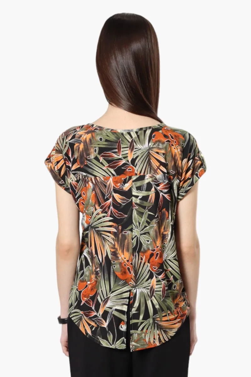 Beechers Brook Patterned Cap Sleeve Blouse - Multi sold by Fairweather product image thumbnail 4