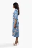 International INC Company Belted Floral Midi Dress - Blue sold by Fairweather