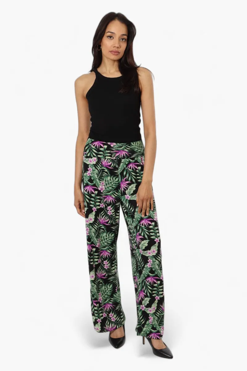 International INC Company Floral High Waist Palazo Pants - Black sold by Fairweather product image thumbnail 2