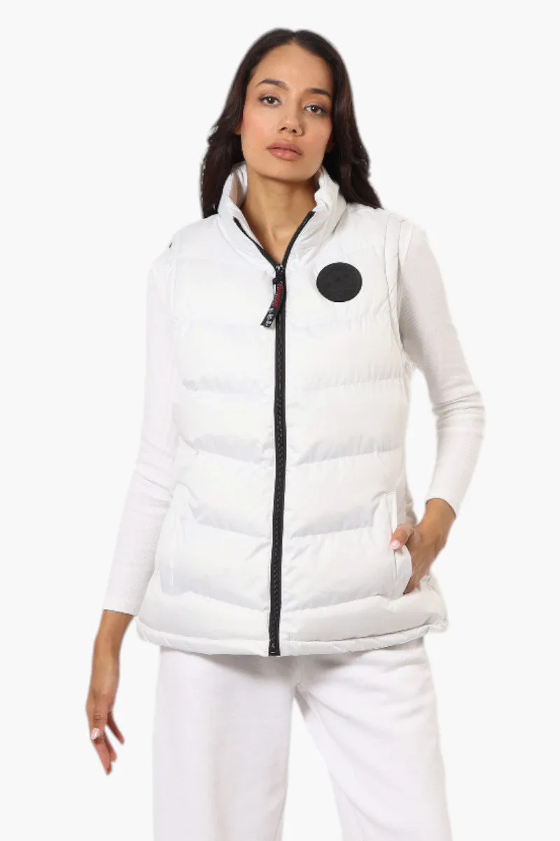 Canada Weather Gear Solid Bubble Vest - White sold by Fairweather