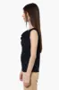 Urbanology Knit Eyelet Cowl Tank Top - Navy sold by Fairweather