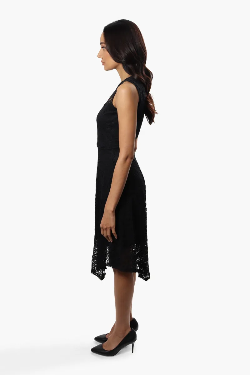 Limite Sleeveless Lace Cocktail Dress - Black sold by Fairweather product image thumbnail 3
