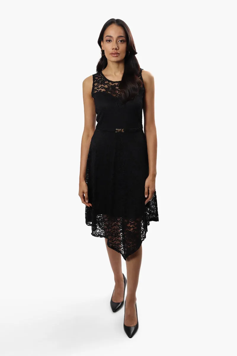 Limite Sleeveless Lace Cocktail Dress - Black sold by Fairweather