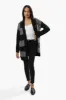 Canada Weather Gear Plaid Open Cardigan - Black sold by Fairweather
