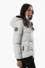 Canada Weather Gear Front Button Puffer Parka Jacket - Grey sold by Fairweather