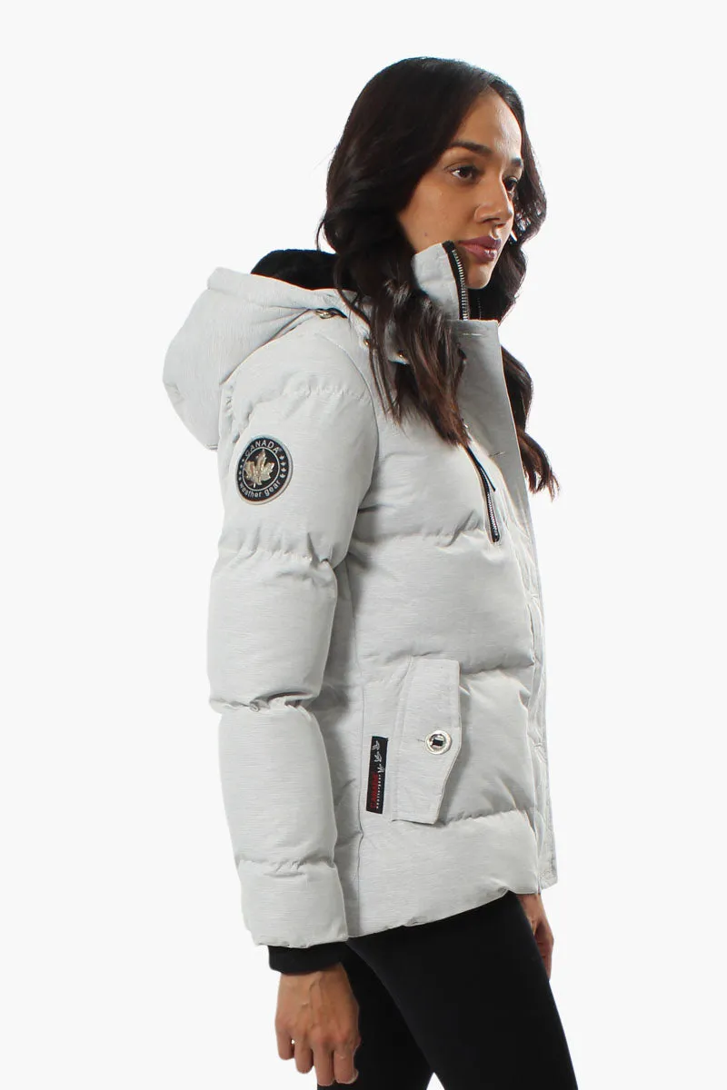 Canada Weather Gear Front Button Puffer Parka Jacket - Grey sold by Fairweather product image thumbnail 2
