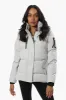 Canada Weather Gear Front Button Puffer Parka Jacket - Grey sold by Fairweather