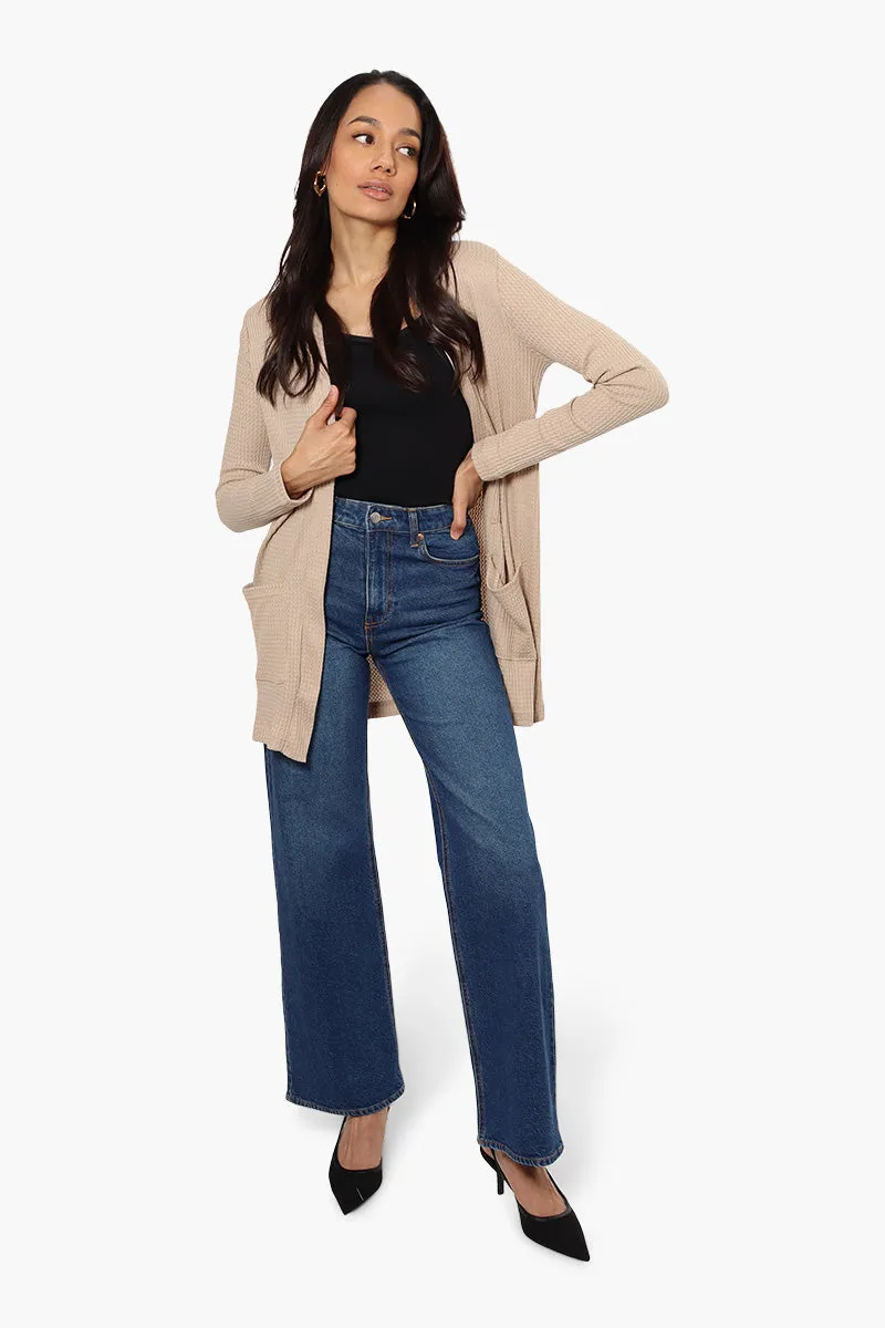 International INC Company Long Sleeve Open Wrap Cardigan - Beige sold by Fairweather product image thumbnail 2